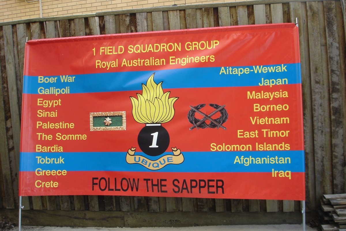 1 Field Squadron Group Banner